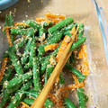 つの子's cooksnap of when they made 簡単！いんげんの胡麻和え.