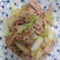 ｙｅｈｓ's cooksnap of when they made 白菜と豚肉のコッテリ炒め.