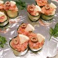 SakuranboX's cooksnap of when they made サーモンとポテトのキュウリ巻き一口サラダ.