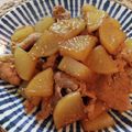 4児男子母さんの台所's cooksnap of when they made 甘辛な豚大根の煮物♪.