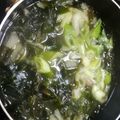 あんこだよ。's cooksnap of when they made わかめスープ.