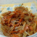 かぽもん☆'s cooksnap of when they made レンジで簡単＊大根の皮きんぴら風.