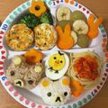 クックN5RJ99☆'s cooksnap of when they made 1才の誕生日☆簡単リラックマ離乳食.