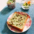 mayurich's cooksnap of when they made 朝食やおやつにも♪ずんだトースト.