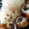 ひっこ's cooksnap of when they made 梅しそチーズチキンカツ オーロラソース☆.