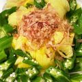 クック96U094☆'s cooksnap of when they made おくらの花サラダ.