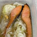 クロクロクローバー's cooksnap of when they made 焼き鮭のマリネ.