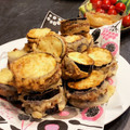 hiaruron's cooksnap of when they made なすのはさみ揚げ.