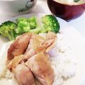 クックE662AA☆'s cooksnap of when they made 炊飯器にお任せ！カオマンガイ.
