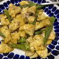 クックCG2NFA☆'s cooksnap of when they made 納豆の辛子消費！鶏と薩摩芋のﾊﾆｰ辛子笑.