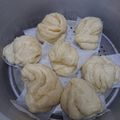 蟹型重機's cooksnap of when they made モチモチ。手軽な花巻.