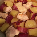 かずくん☆'s cooksnap of when they made さつま芋と鶏モモ肉の煮物☆.