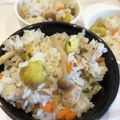 あんぱんみー☆'s cooksnap of when they made 具だくさん☆栗入り炊き込みご飯♪.