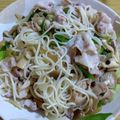 TAPPY☆'s cooksnap of when they made 豚バラ・エノキ・ねぎ塩そうめん♪.