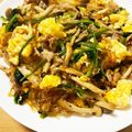 tamichi's cooksnap of when they made ★豚卵ほうれん草春雨キムチ炒め★.