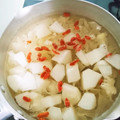 ねこ用務　鯖虎's cooksnap of when they made 白キクラゲと梨とクコの実デザート♪潤いに.