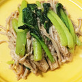 ティモ333's cooksnap of when they made 小松菜とエノキの山椒炒め煮.
