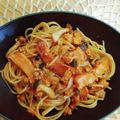 ともぞう27's cooksnap of when they made 大人の味！ベーコンのアラビアータパスタ.