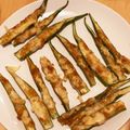 にゃにゃ7にゃ's cooksnap of when they made オクラの味噌マヨチーズ焼き.