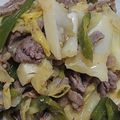 ♡Catherine's cooksnap of when they made ラム肉とキャベツの味噌炒め.