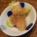 ロコロコ＿99's cooksnap of when they made ✿生ハム×レタス×クリチの一口おつまみ✿.