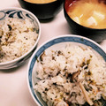 ☆とらねこトラちゃん's cooksnap of when they made あおさしめじさくらえび！たきこみごはん.