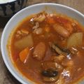 Manami213's cooksnap of when they made 鶏肉と大根ときのこのトマト煮込み♪.