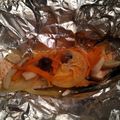 makichaki's cooksnap of when they made フライパンで簡単！サーモンのホイル焼き.