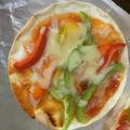 wimper10B's cooksnap of when they made 餃子の皮でミニピザ♪.