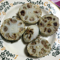 ゆずらぶ's cooksnap of when they made れんこんのマヨ＆コンビーフ挟み揚げ.