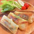 ★りなんち★'s cooksnap of when they made 大葉＆チーズ入り♪梅マヨささみ春巻.