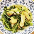（・×・）♪'s cooksnap of when they made 大根の葉 煮びたし.