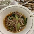 チロル✩'s cooksnap of when they made ☆もやしと小松菜のひき肉炒め☆.
