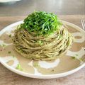 ばぢこ's cooksnap of when they made ***大葉海苔チーズソース★パスタ***.