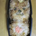 hirotofumi's cooksnap of when they made キャラ弁＊ｽｰｼﾞｰｽﾞｰ☆ﾌﾞｰﾌ弁当.