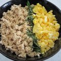 しーちゃんのmama's cooksnap of when they made ◇◆そぼろ丼（二色丼）お弁当にも◆◇.