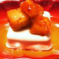 あ's cooksnap of when they made 1分で1品！大葉キムチ(カクテキ)冷奴♡.