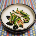 バカリャウ's cooksnap of when they made 簡単、ゴーヤと鶏ささみの塩わさび和え.