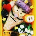 シャーロックにゃ's cooksnap of when they made 園児キャラ弁【ワルイージ】マリオ.