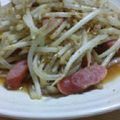 マメスナ's cooksnap of when they made 超お手軽☆もやしとウインナーの中華サラダ.