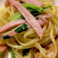 MULA's cooksnap of when they made 小松菜とベーコンで塩焼きそば.
