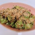 ♡♡（＾Ｏ＾）♡♡'s cooksnap of when they made 味付けは塩昆布だけ★オクラのおかか和え.