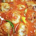 はる☆ほっしー's cooksnap of when they made 豚挽肉のチーズ入りミートボール、トマト煮.