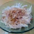 Nekozame's cooksnap of when they made 紫たまねぎのうめ～サラダ.