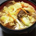 たんたん　's cooksnap of when they made えッきゃべつ？お腹にやさしい鍋焼きうどん.