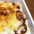 菜つ実☆ミ's cooksnap of when they made 簡単♡ナスとミートソースのお餅グラタン♡.