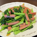 Ｒ３２ＧＴＲ's cooksnap of when they made スパムと小松菜の簡単炒め.