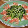 リリリエンタール's cooksnap of when they made ほうれん草と生ハムの温サラダ.