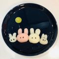 harappa530's cooksnap of when they made 簡単デコ白玉★お月見うさぎ団子.