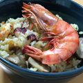 mutang's cooksnap of when they made フライパン♡コストコアヒージョパエリア.